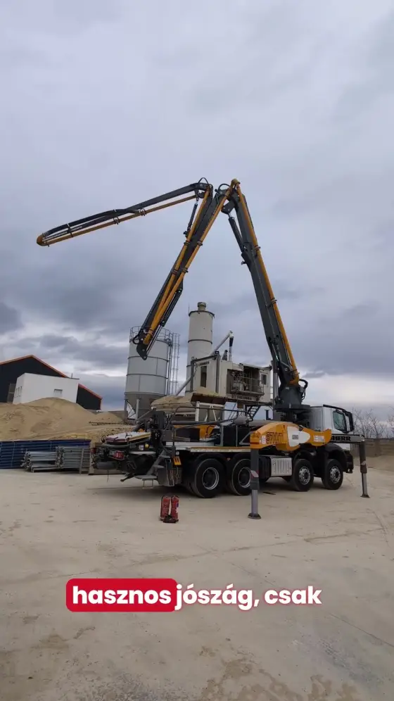 Liebherr (37 XXT) betonpumpa átvizsgálás